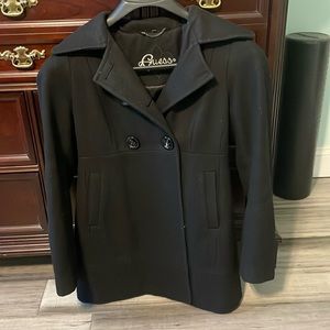 Black, wool, Guess peacoat, great quality